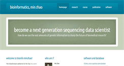 Desktop Screenshot of bioinfo-minzhao.org